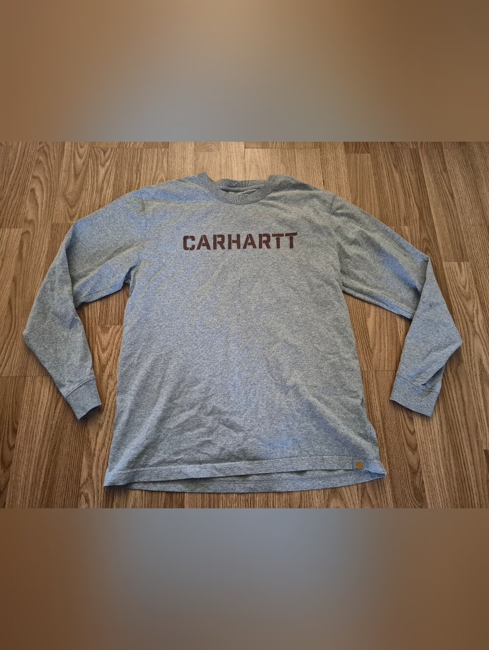 Carhartt Men's Grey Loose Fit Long Sleeve Shirt